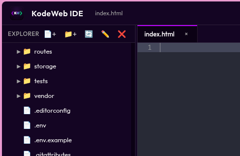 KodeWeb IDE